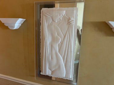 Bruno Lucchesi Relief w/Emobssing Nude Woman