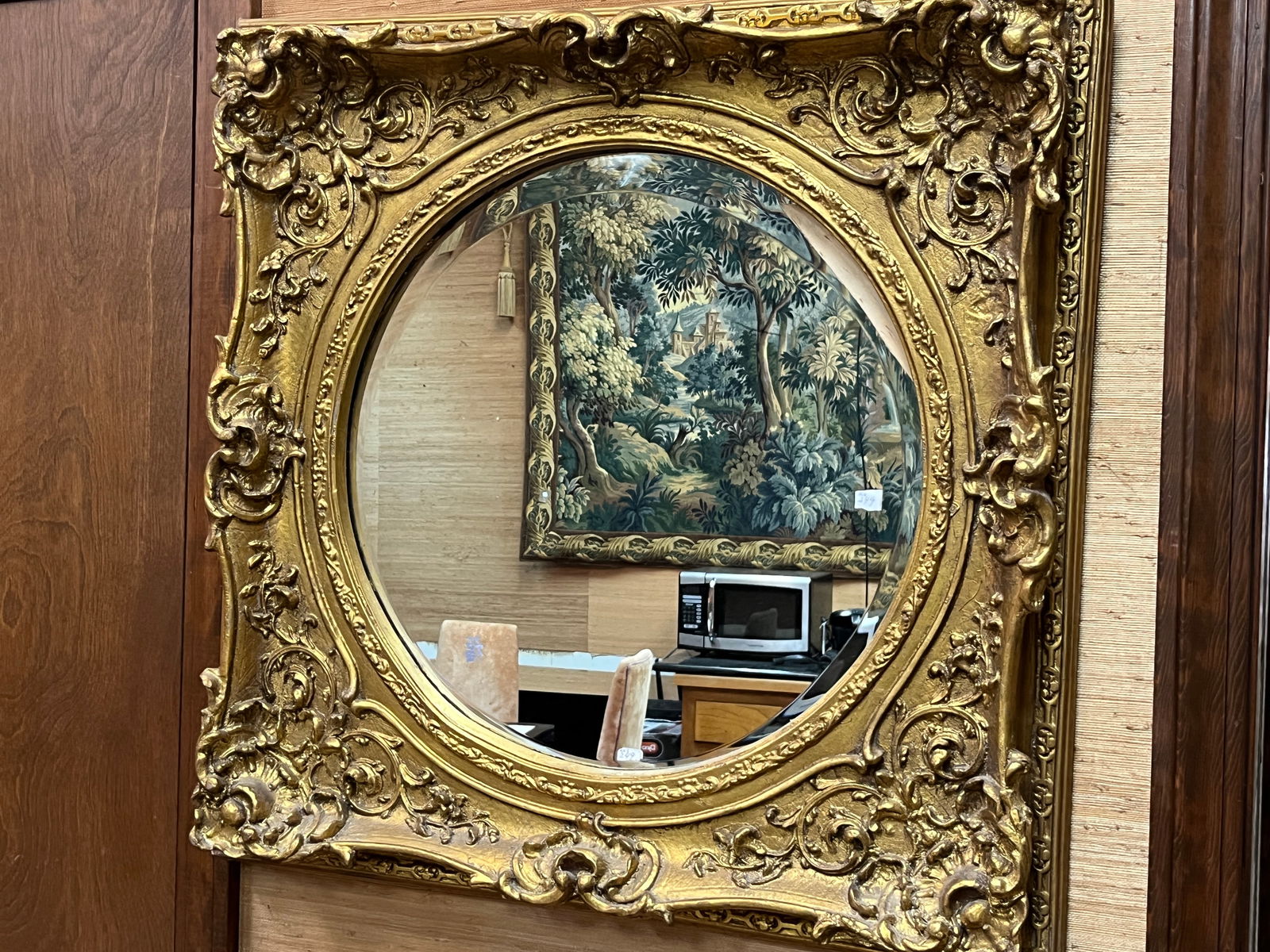Ornate Gold Frame Wall Mirror (1 of 2)