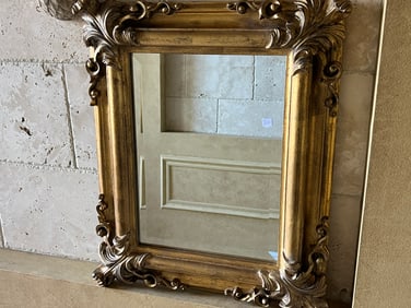 Gilt Frame Wall Mirror, 23x19