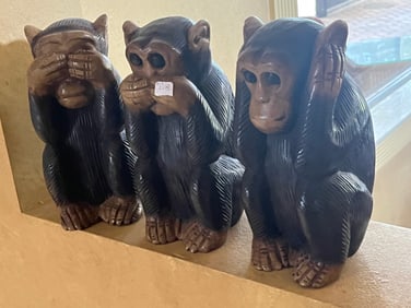 Monkies- See No Evil, Hear No Evil, Speak No Evil