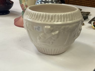 White Roseville Bowl/Vase