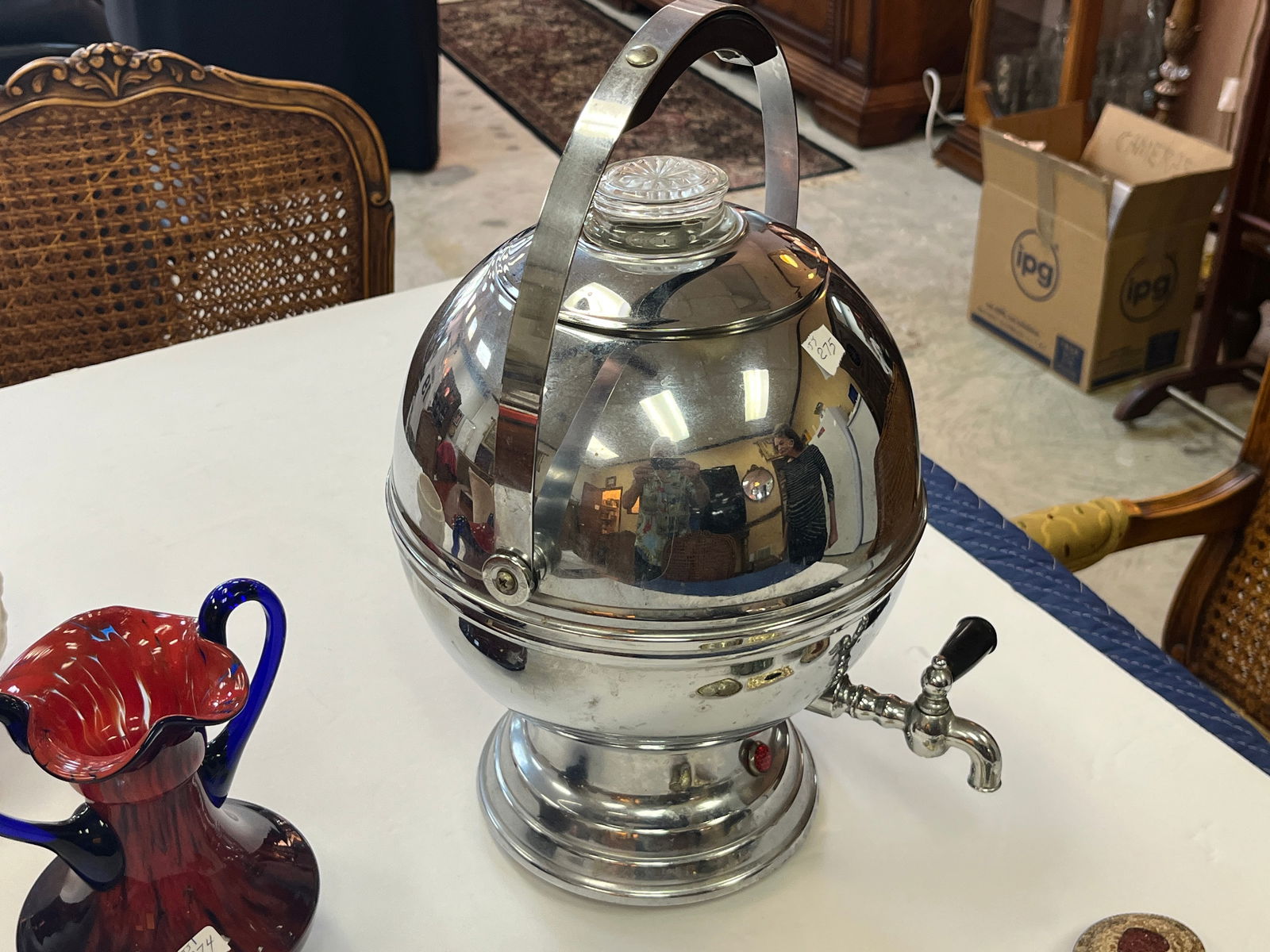 Art Deco Chrome Coffee Pot (1 of 3)