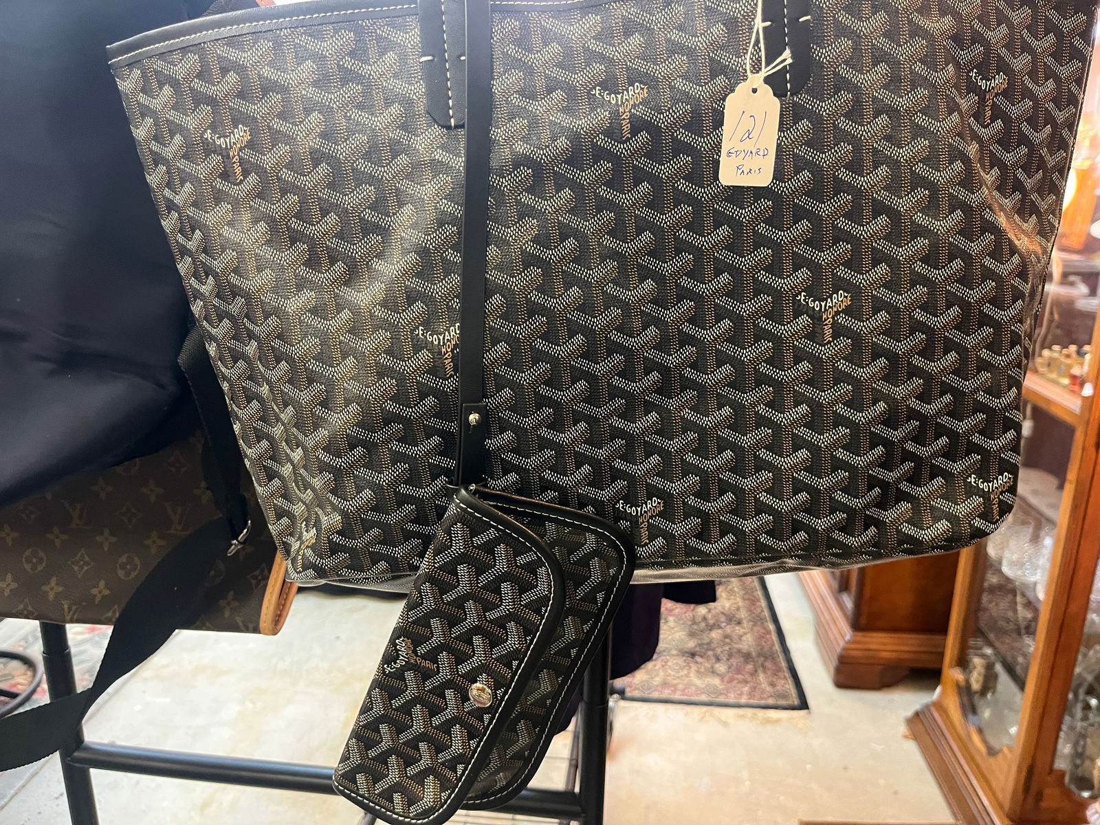 GOYARD Saint Louis PM Brown Tote Bag (1 of 5)