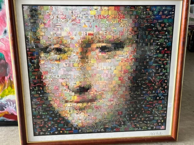 Mona Lisa Seriolithograph by Neil Farkas: Gold Frame 29x31.5, Mona Lisa Seriolithograph by Neil Farkas