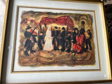 Litho'Jewish Wedding Dance' by Raoul Raymond