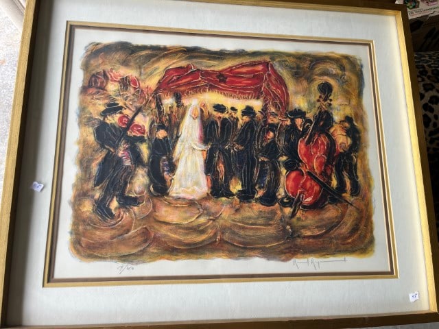 Litho'Jewish Wedding Dance' by Raoul Raymond (1 of 4)
