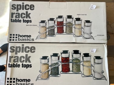 2-Spice Racks w/Jars