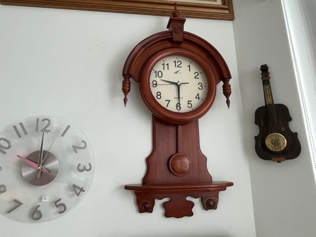 Cherrywood Wall Clock, (1 of 1)
