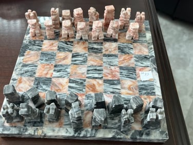Marble 8"sq. Chess Set