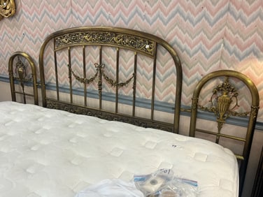 VTG Brass King Headboard