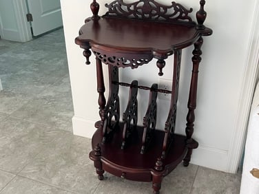Victorian Style Rosewood Magazine Table