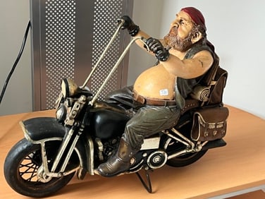 VTG Allan Agohob Fat Biker Harley Davidson Motorcycle Rider