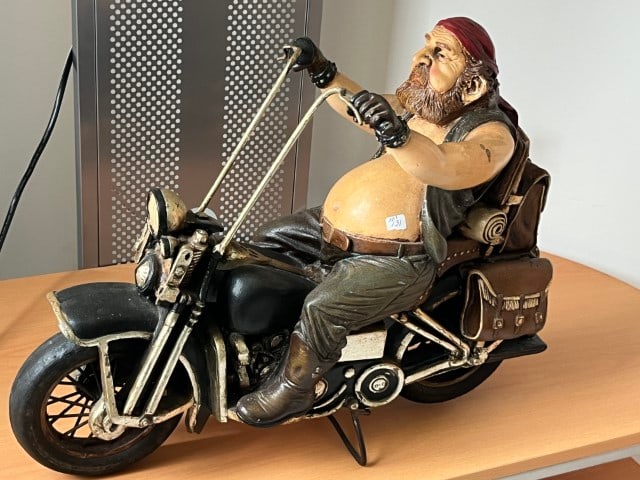 VTG Allan Agohob Fat Biker Harley Davidson Motorcycle Rider (1 of 3)