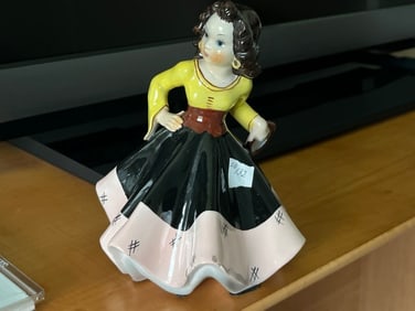 Cardel Italy Lady with Tambourine Figurine