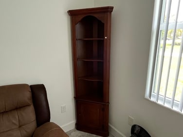 Fruitwood Corner Cabinet