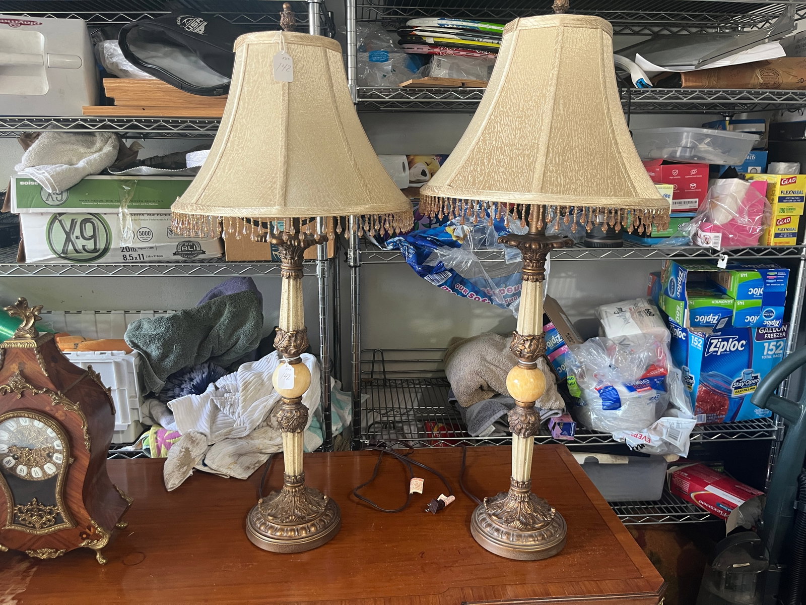 Pair VTG 36"h Lamps: Pair VTG 36"h Lamps