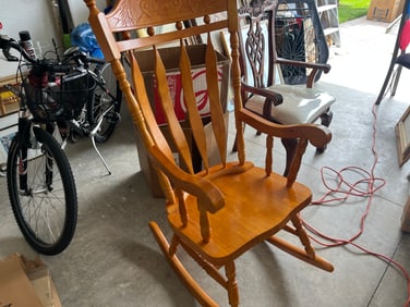 Oak Carved Rocker