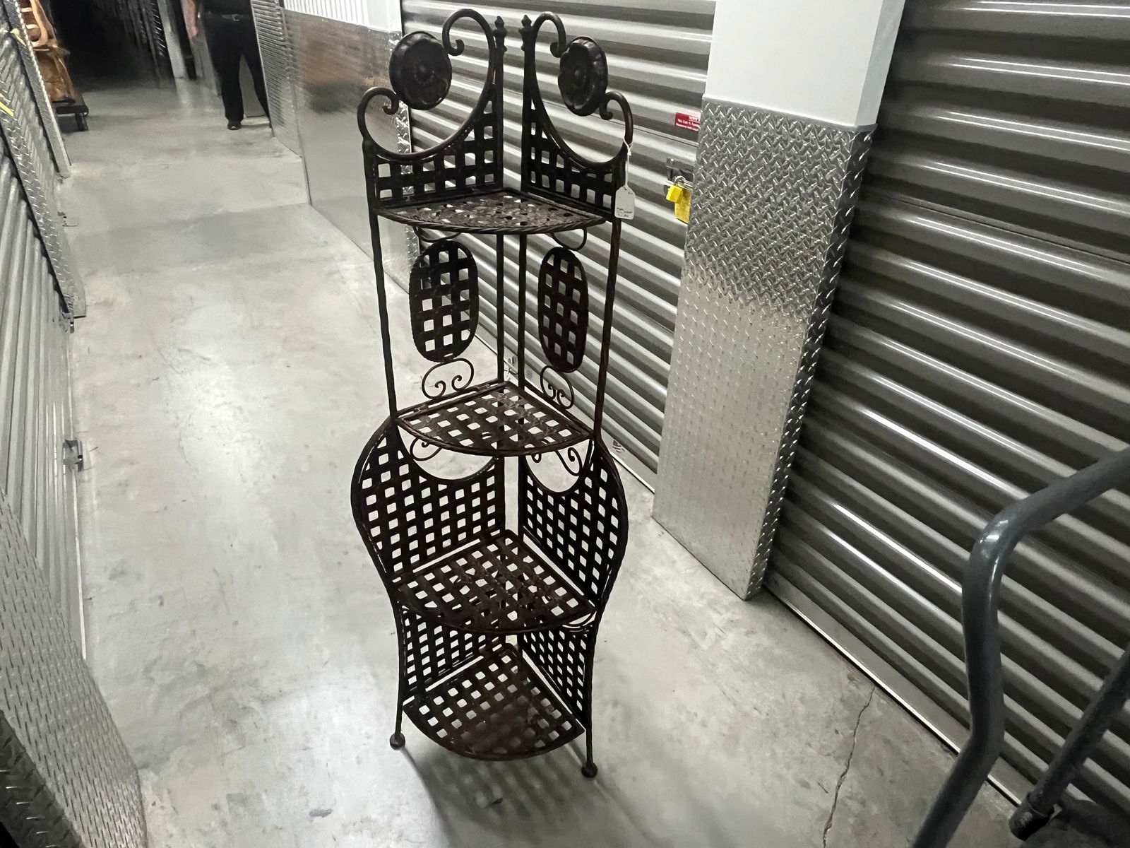 Copper Folding Corner Stand: Copper Folding Corner Stand