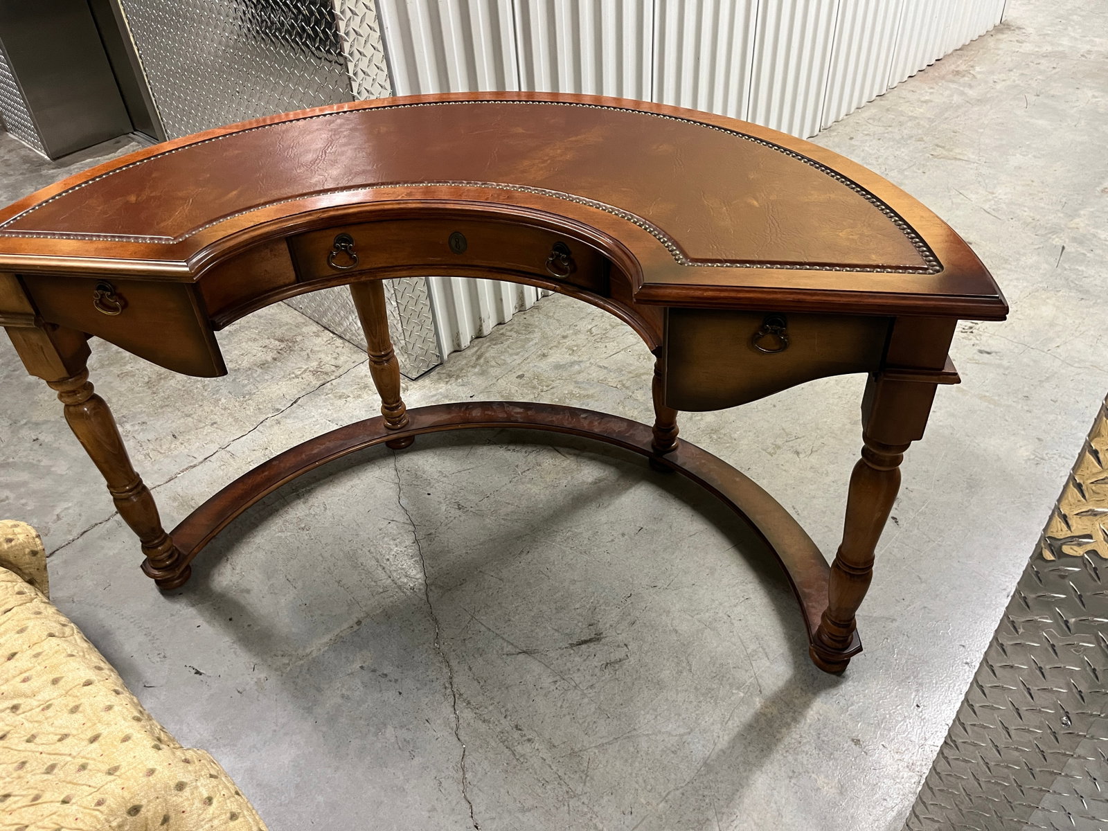 Demilune Desk: Half Round Demiliune Desk