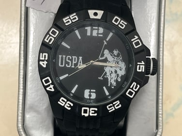 USPA Black Band Polo Watch