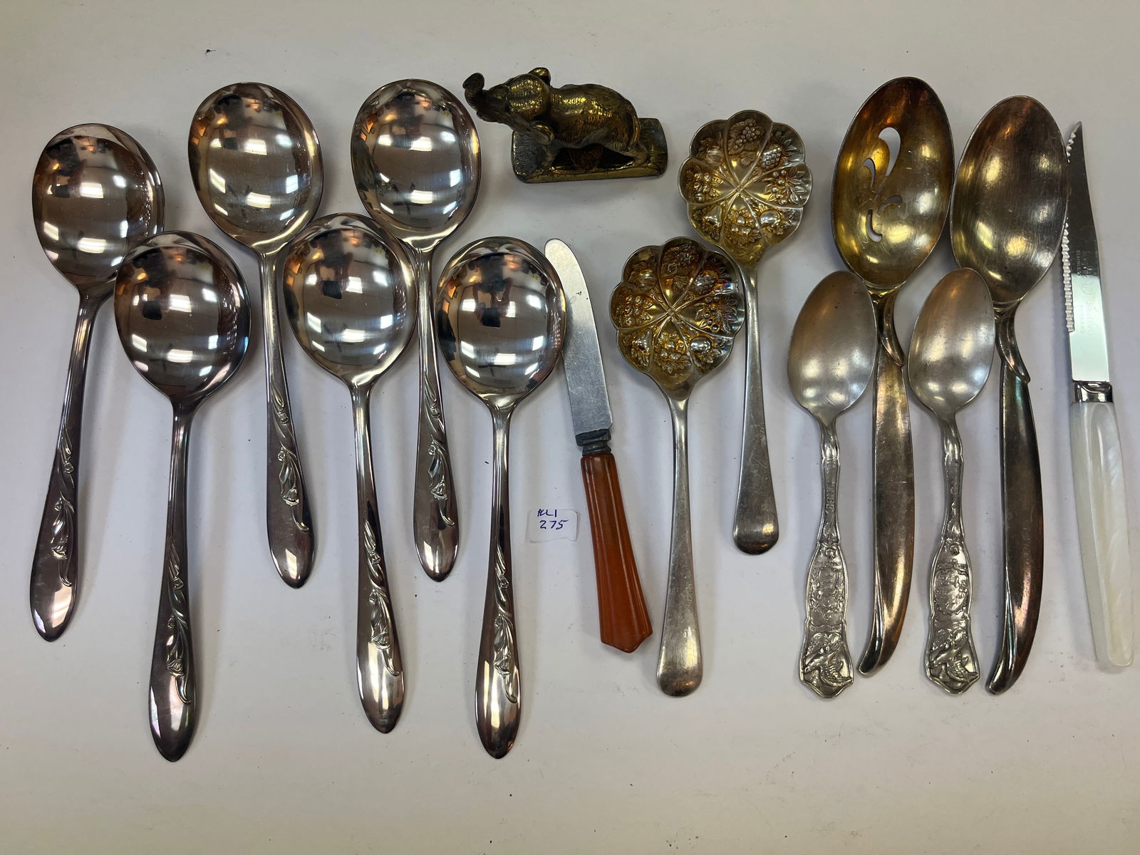 Bag Lot (Spoons, Bronze Elephant) (1 of 2)