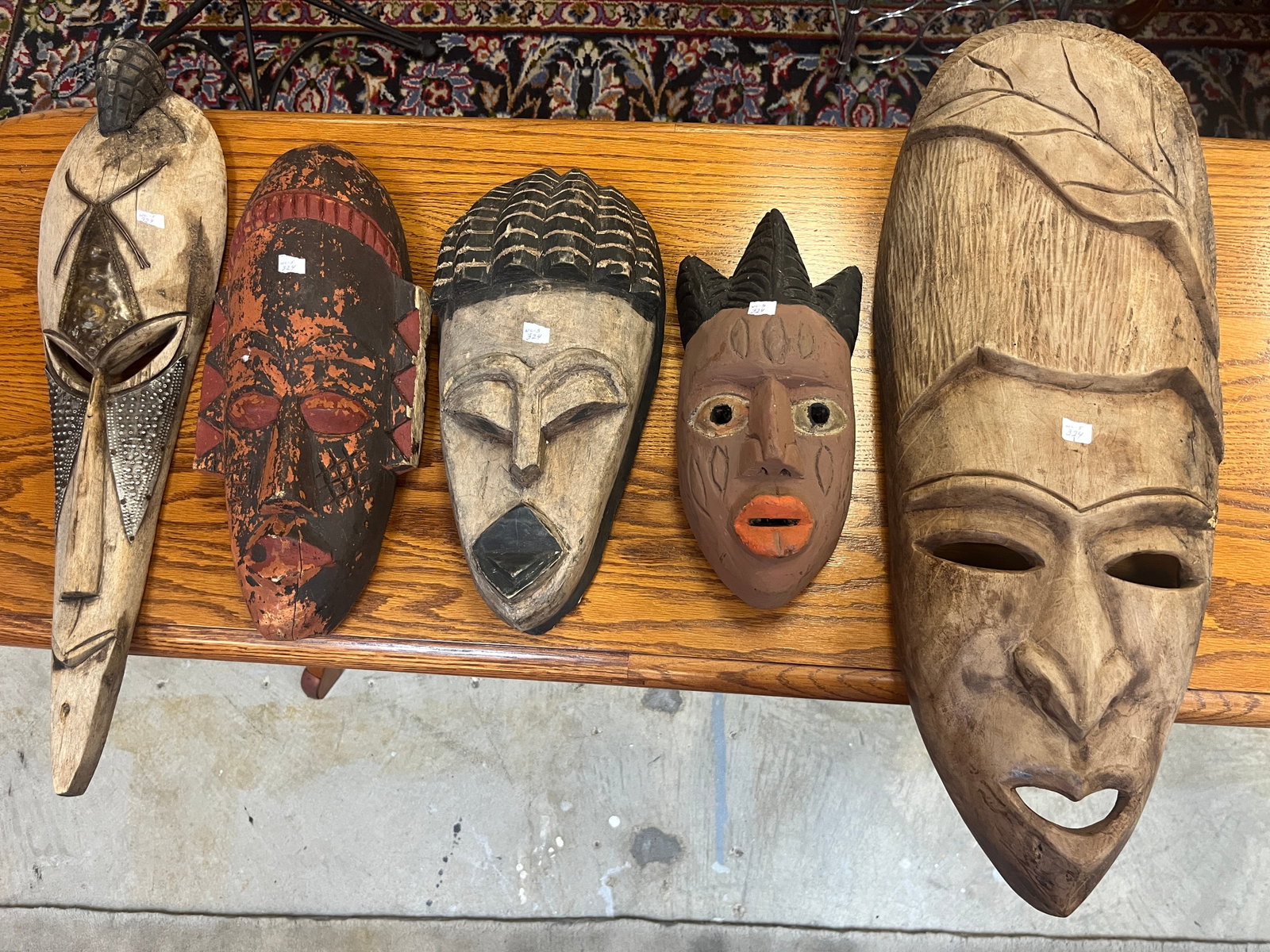 (5) VTG African Mask: (5) VTG African Mask