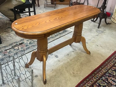 VTG Golden Oak Sofa Table