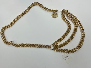 VTG Gld. Plated Waist Belt