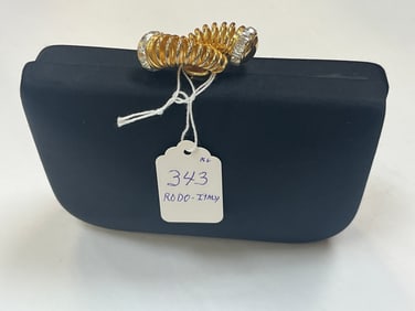Rodo-Italy Black Evening Clutch Bag