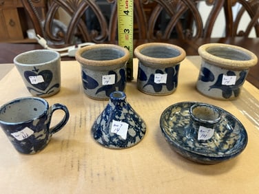 VTG Bastine Pottery Assortment of 7pcs.