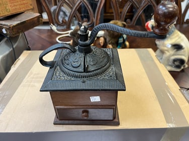 VTG Cast Iron/Wood Coffee Grinder/Mill