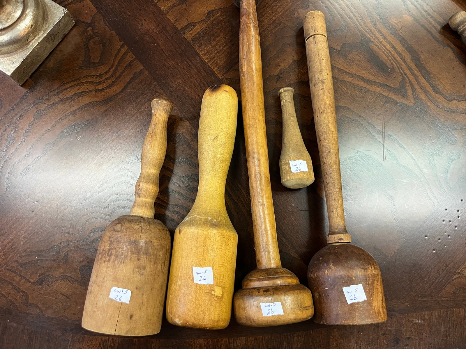 5-VTG Wood Pestle/Mashers: 5-VTG Wood Pestle/Mashers