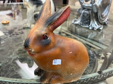 Antique Chaulkware Rabbit