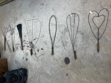 Assortment Antique Rug Beaters