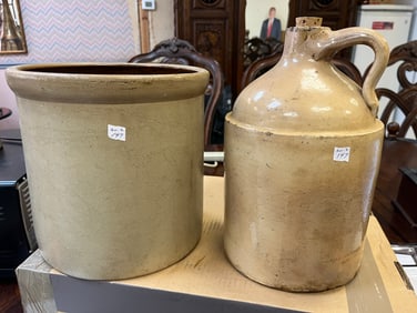 Stoneware Crock & Jug
