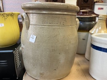 3-Assorted Stoneware Crock Items