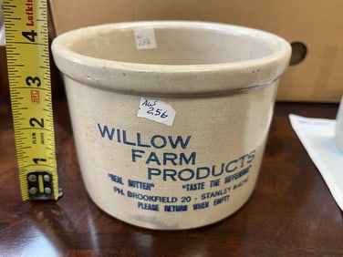 Willow Farm Products Stoneware Crock