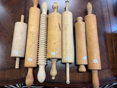 7-VTG Wood Rolling Pins