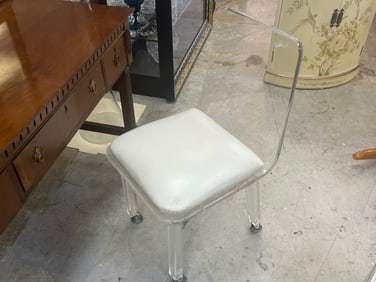 MCM Lucite Armless Chair
