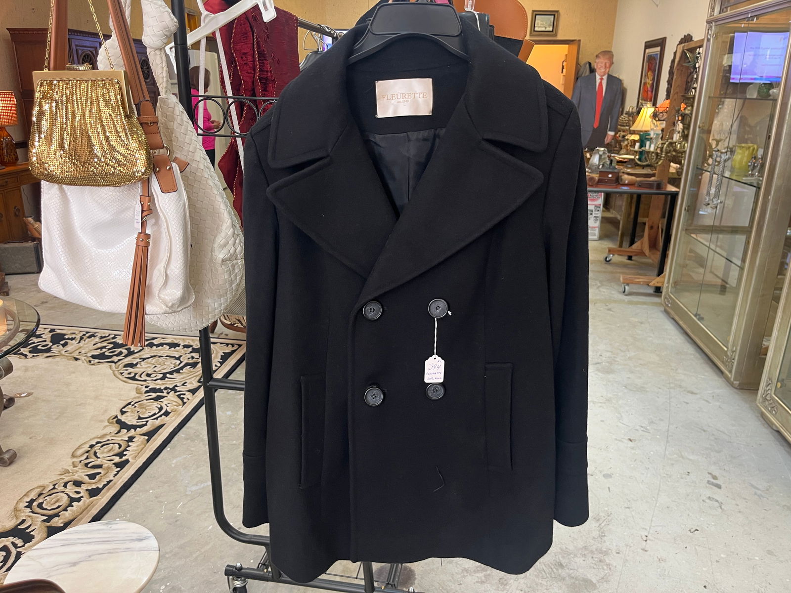Fleurette 100% Wool Womens Pea Coat (1 of 2)