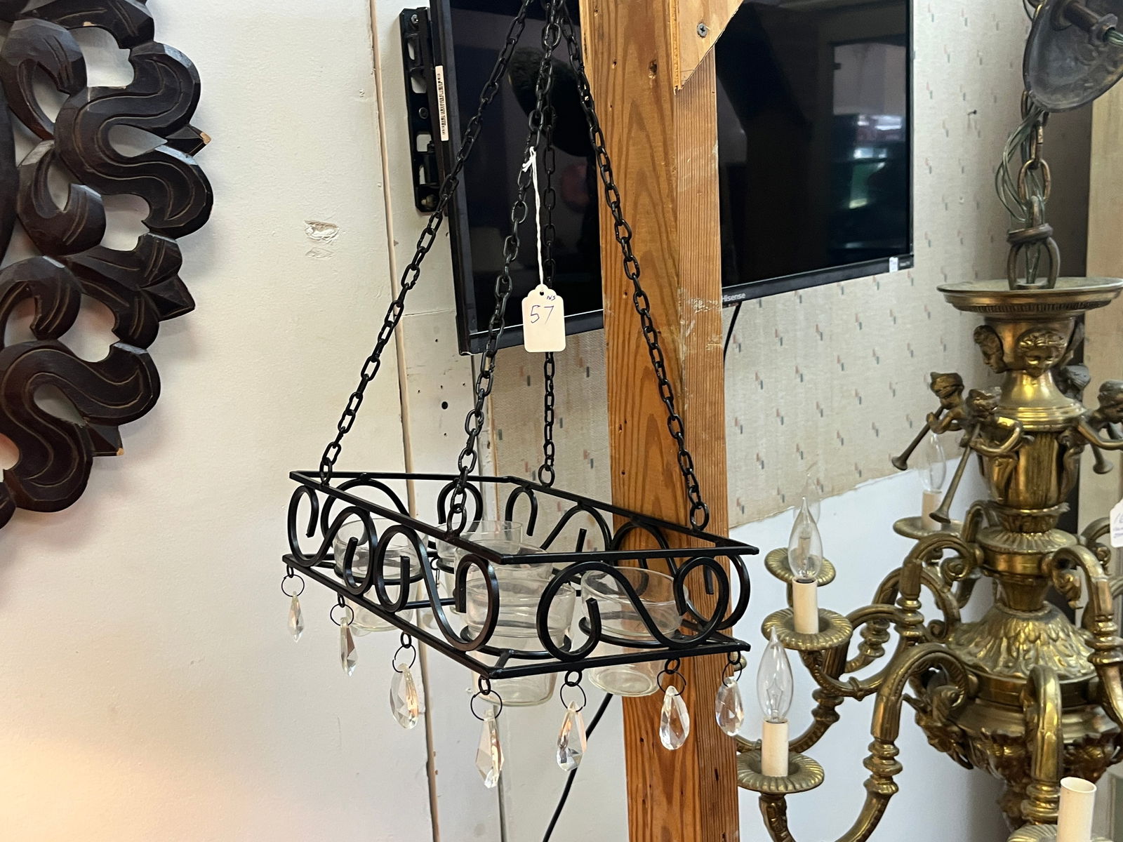 Hanging Candlelight/Chandelier: Hanging Candlelight/Chandelier 23h x 12w x 8d