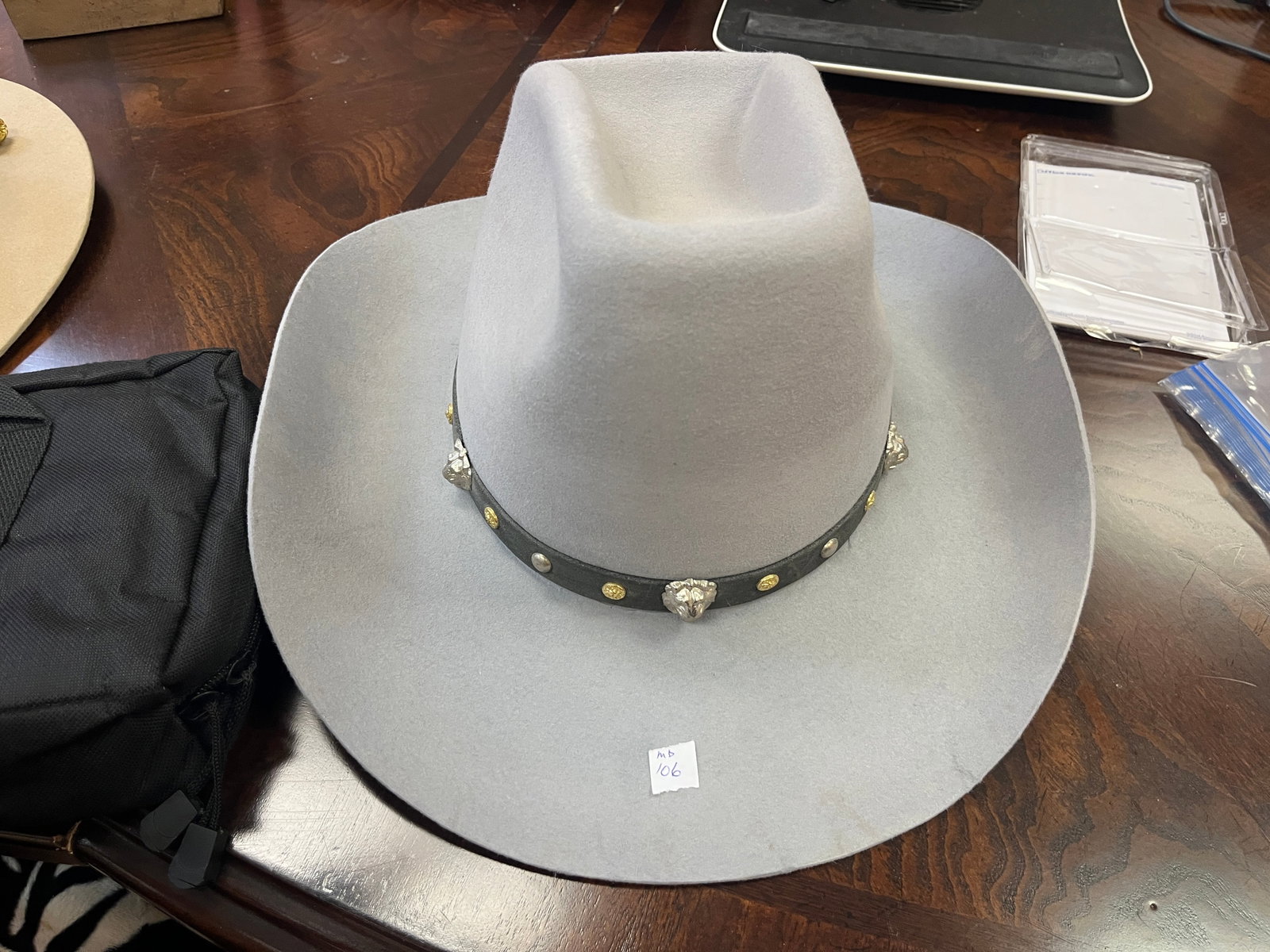 Gray Beaver Hat Company 10x Imported Fur Hat Cowboy Western: Gray Beaver Hat Company 10x Imported Fur Hat Cowboy Western 7-3/4