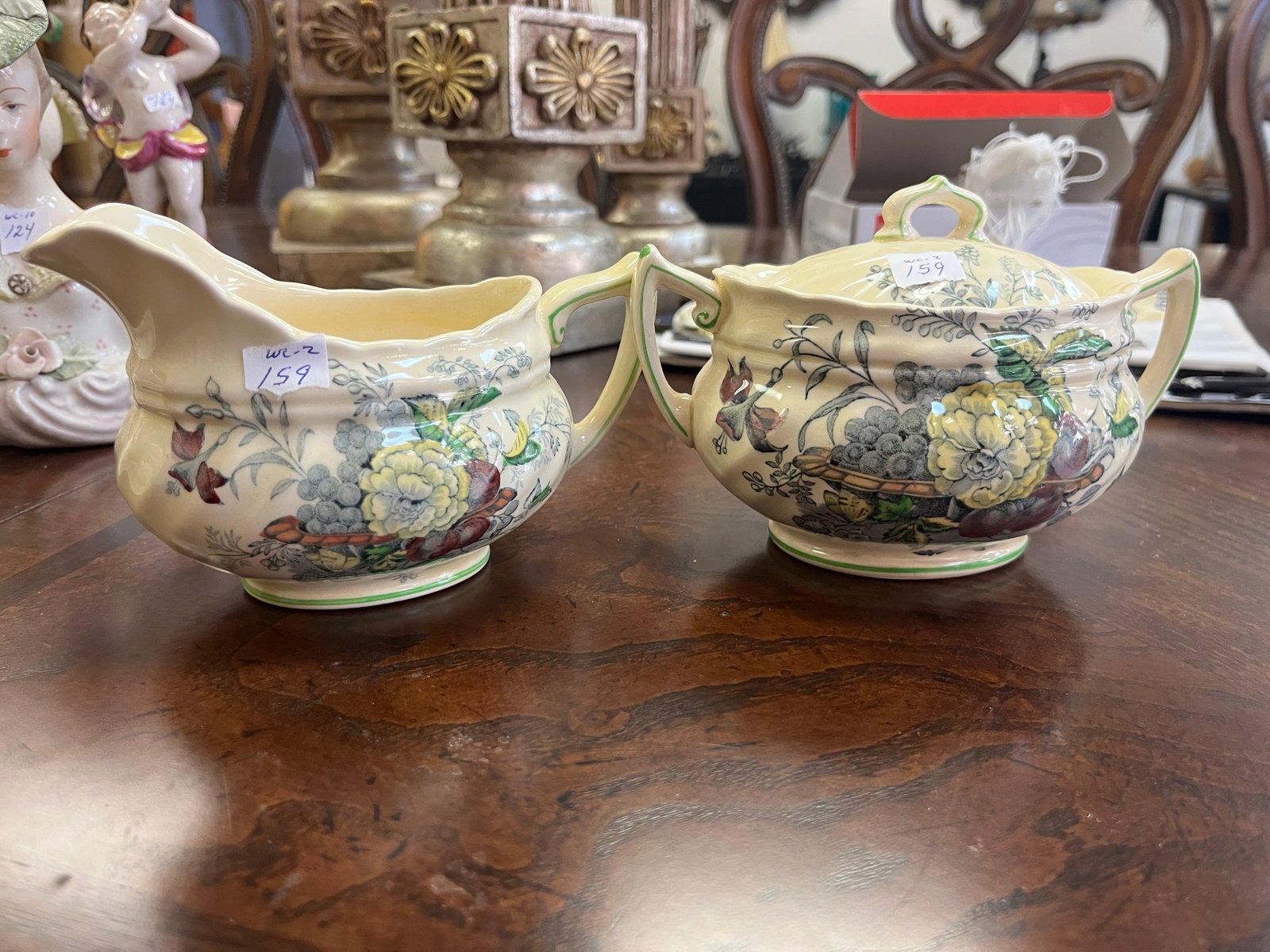 VTG Royal Doulton 'Kirkwood' Cream & Sugar: VTG Royal Doulton 'Kirkwood' Cream & Sugar