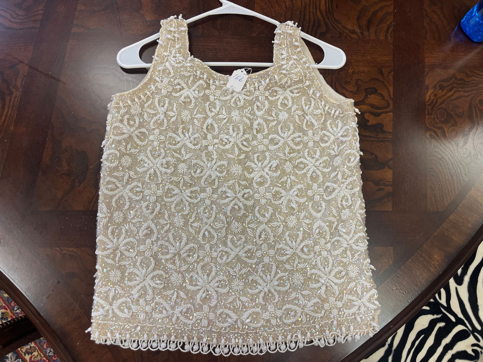 Sequined beaded wool sweater top blouse Authentic Vintage Stephen Chu: Sequined beaded wool sweater top blouse Authentic Vintage Stephen Chu