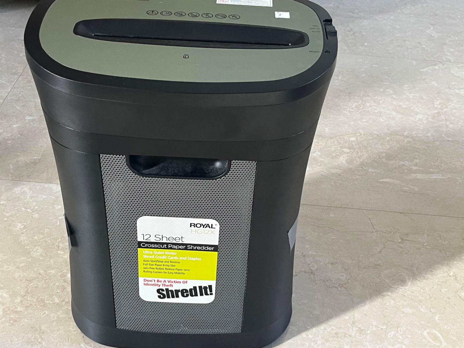 Royal Hg12x Cross Cut Paper Shredder