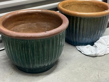 Pair Heavy Planters