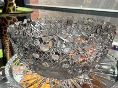 Brilliant Cut Crystal 9" Bowl