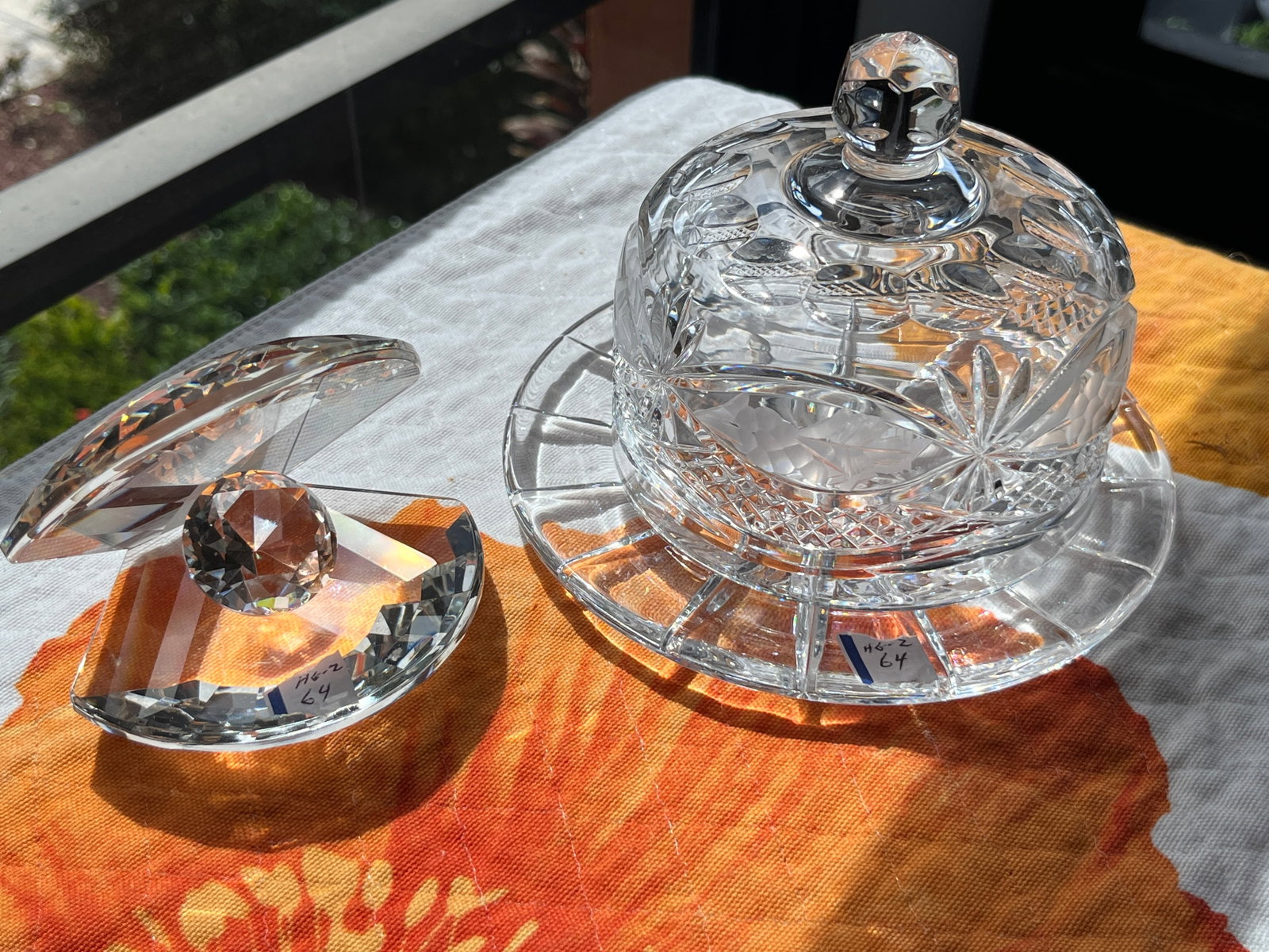 Crystal Clam Shell & Cheese Plate: Crystal Clam Shell & Cheese Plate