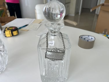 Crystal 10"h Decanter