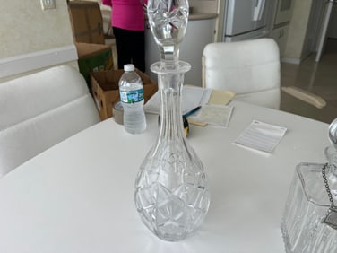 Crystal 16"h Decanter